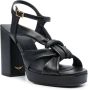 Zadig&Voltaire Forget Me Knot leren sandalen Zwart - Thumbnail 2