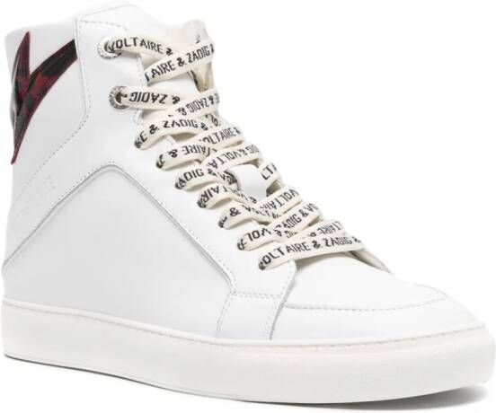 Zadig&Voltaire Flash leren sneakers Wit