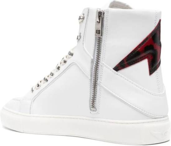 Zadig&Voltaire Flash leren sneakers Wit