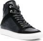 Zadig&Voltaire High Flash leren sneakers Zwart - Thumbnail 3