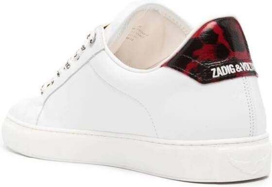 Zadig&Voltaire Flash leren sneakers Wit