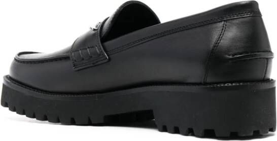 Zadig&Voltaire Leren loafers Zwart