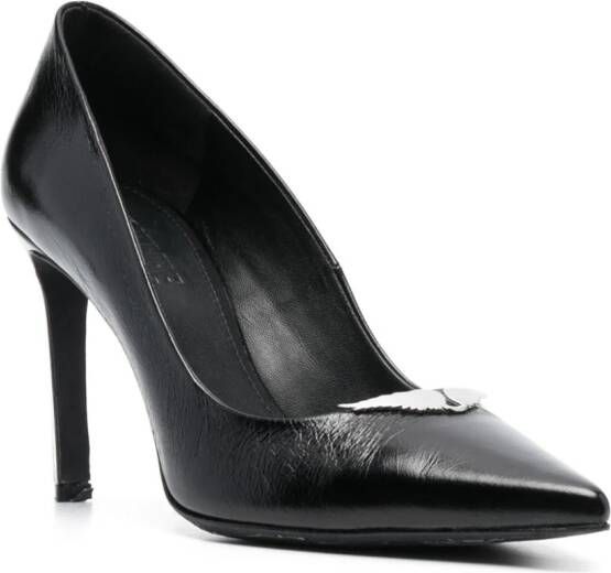 Paris Texas Boots Roxy' Black Western Style Ankle Boots With Brown N in zwart - Foto 3