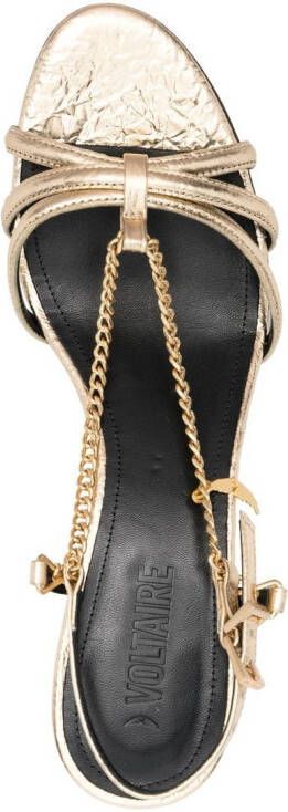 Zadig&Voltaire Sandalen met open neus Goud