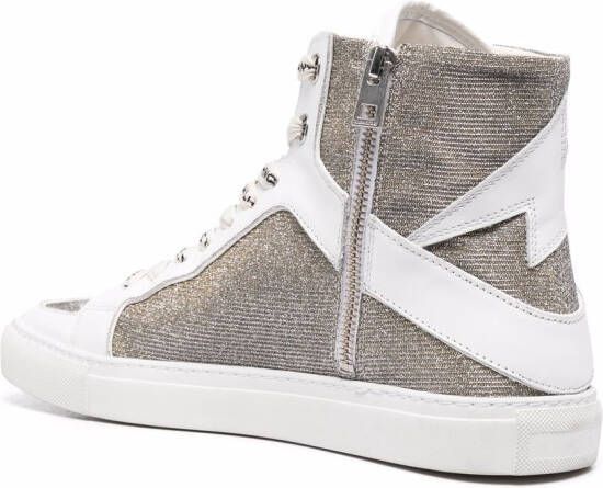 Zadig&Voltaire Sneakers met glitter Wit