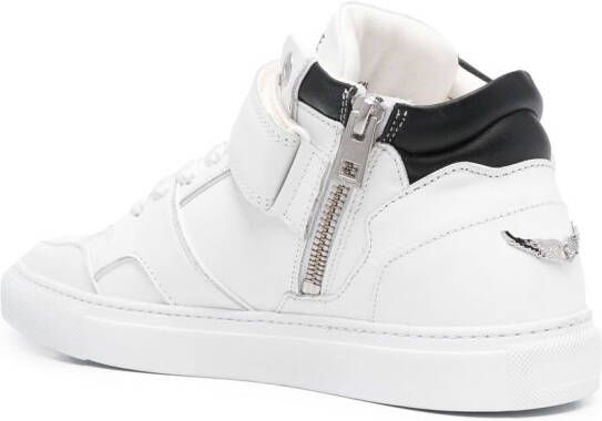 Zadig&Voltaire Sneakers met klittenband Wit