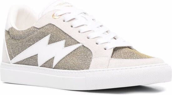 Zadig&Voltaire Sneakers met logopatch Grijs