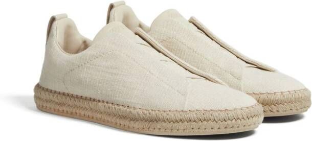 Zegna Triple Stitch espadrilles Beige