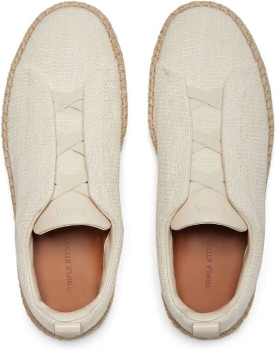 Zegna Triple Stitch espadrilles Beige