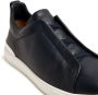Zegna Triple Stitch low-top sneakers Zwart - Thumbnail 2