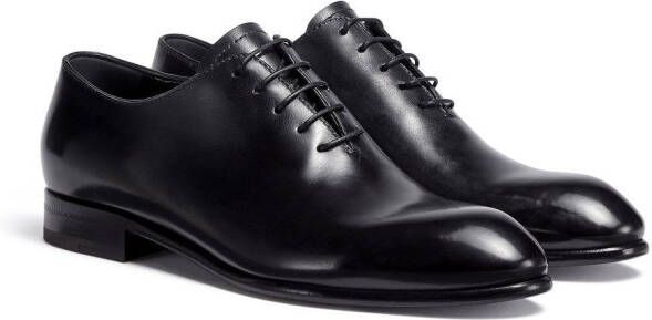Zegna Leren veterschoenen Zwart