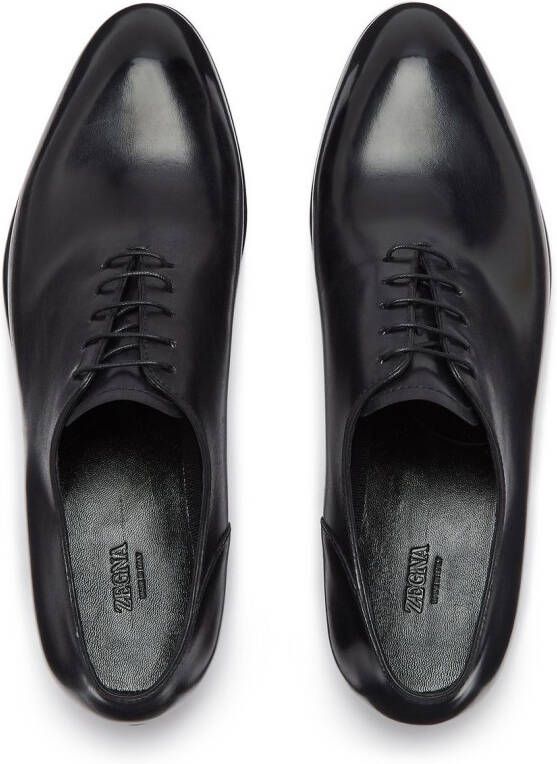 Zegna Leren veterschoenen Zwart