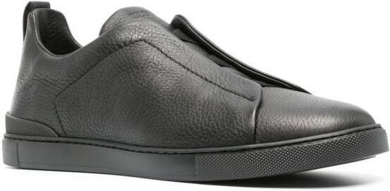 Zegna Triple Stitch low-top sneakers Zwart