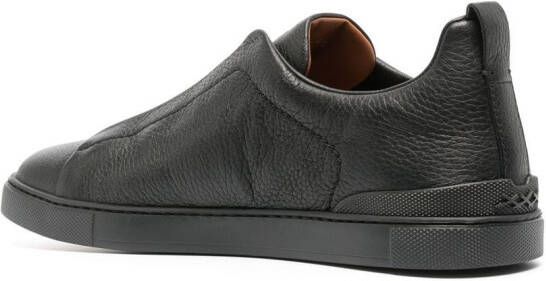 Zegna Triple Stitch low-top sneakers Zwart