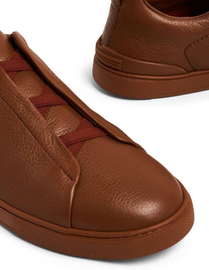 Zegna Triple Stitch low-top sneakers Bruin