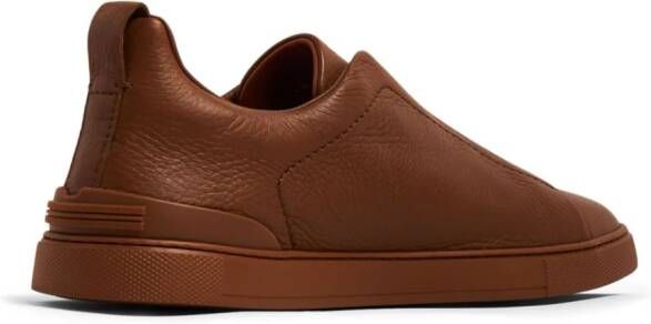 Zegna Triple Stitch low-top sneakers Bruin