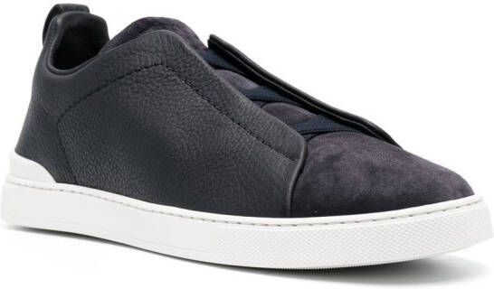 Zegna Suède sneakers Blauw