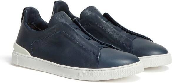 Zegna Triple Stitch Secondskin sneakers Blauw
