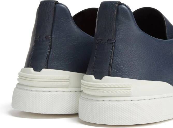 Zegna Triple Stitch Secondskin sneakers Blauw