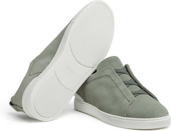 Zegna Triple Stitch low-top sneakers Groen