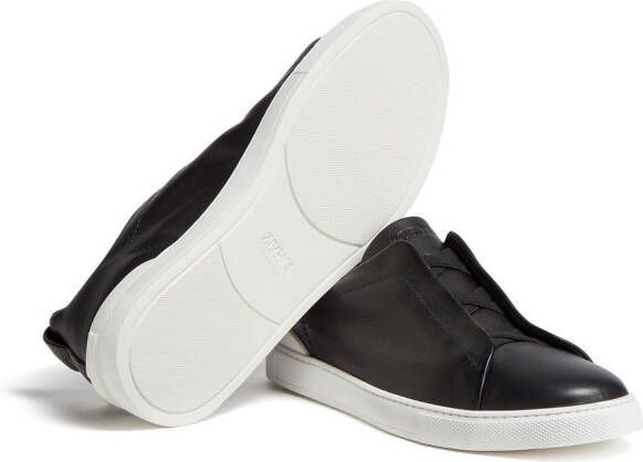 Zegna Triple Stitch Secondskin sneakers Zwart