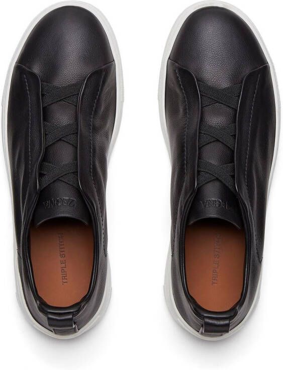 Zegna Triple Stitch Secondskin sneakers Zwart