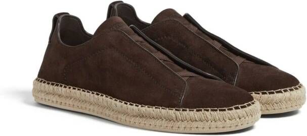 Zegna Triple Stitch espadrilles Bruin