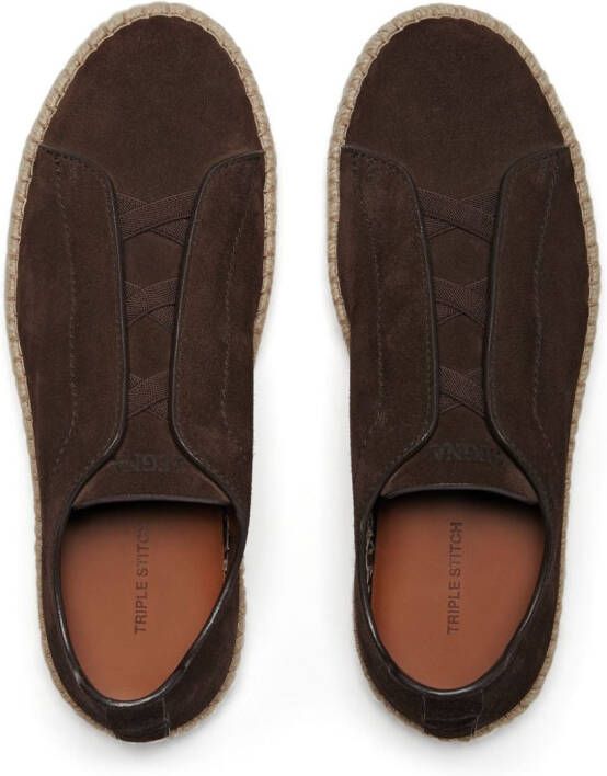 Zegna Triple Stitch espadrilles Bruin