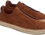 Zegna Triple Stitch suède espadrilles Bruin - Thumbnail 5