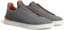 Zegna Triple Stitch slip-on sneakers Grijs - Thumbnail 2