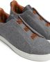 Zegna Triple Stitch slip-on sneakers Grijs - Thumbnail 3