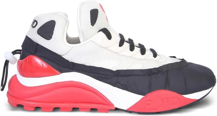 F_WD Gewatteerde nylon sneakers Wit
