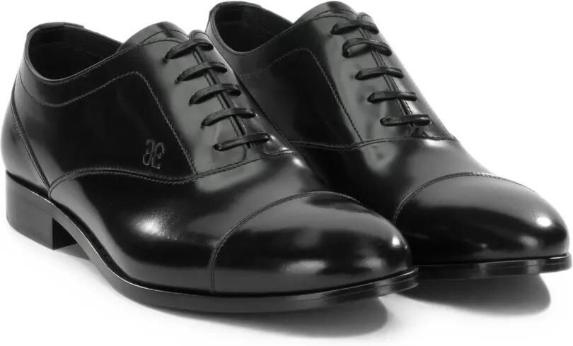 Fabi cap-toe lace-up oxford shoes Zwart - Foto 2