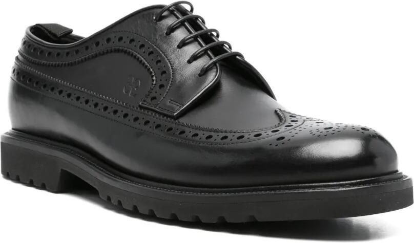 Fabi Derby brogue schoenen Zwart - Foto 2