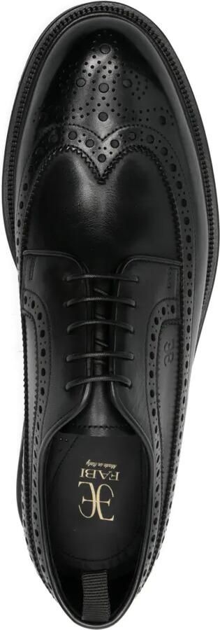 Fabi Derby brogue schoenen Zwart - Foto 4