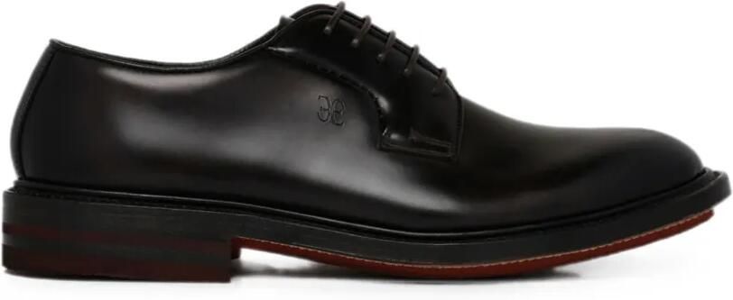 Fabi Derby schoenen met logo-reliëf Zwart