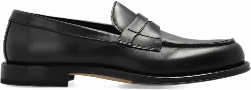 Fabi leather loafers Zwart