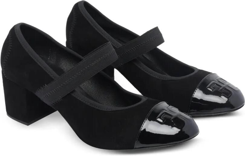 Fabi Elastische pumps met logo-reliëf Zwart - Foto 3