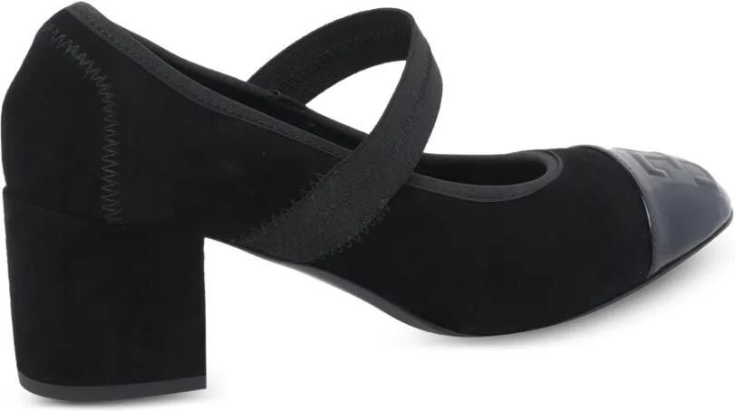 Fabi Elastische pumps met logo-reliëf Zwart - Foto 4