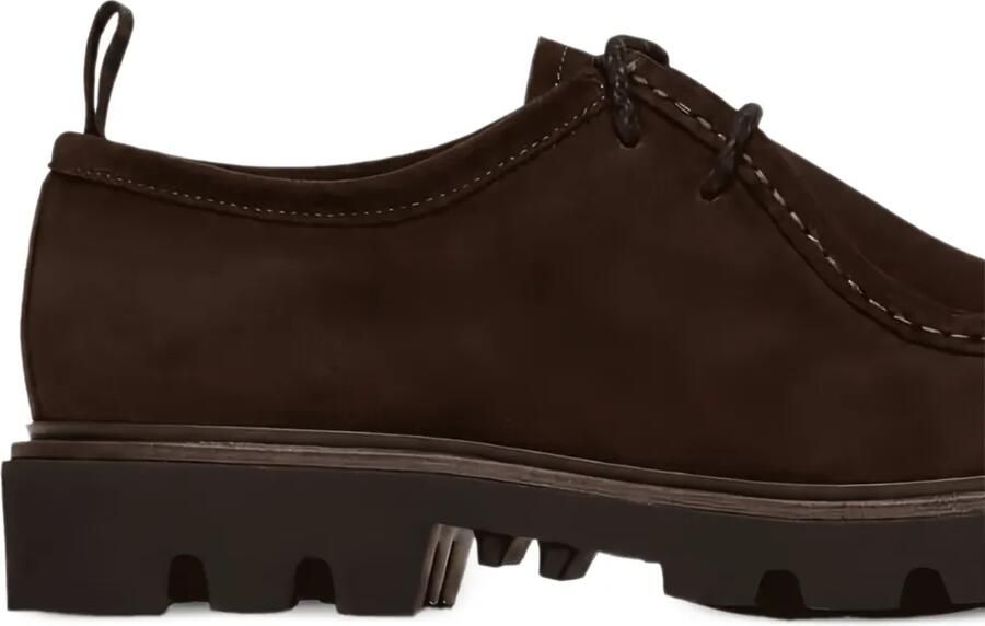 Fabi Suède derby schoenen met chunky zool Bruin - Foto 2