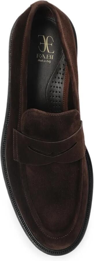 Fabi Suède loafers Bruin - Foto 4