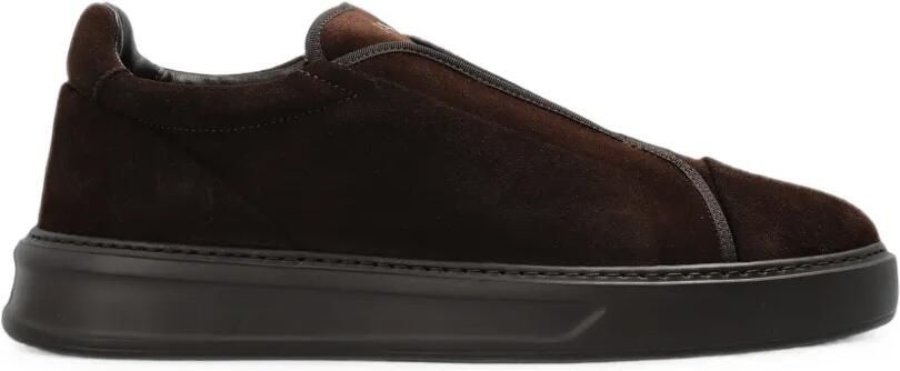 Fabi Suède slip-on sneakers Bruin