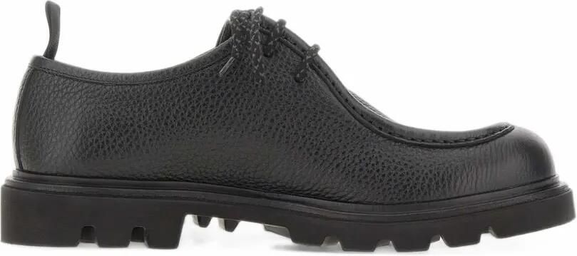 Fabi tumbled-finish lug-sole Derby shoes Zwart