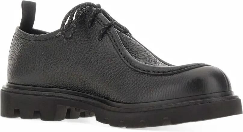 Fabi tumbled-finish lug-sole Derby shoes Zwart - Foto 4