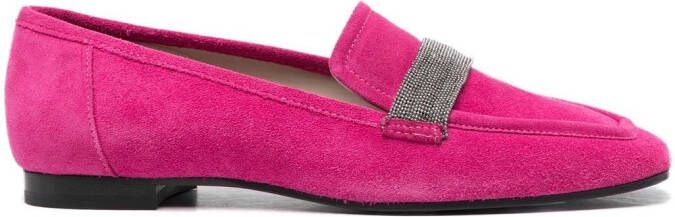 Fabiana Filippi Suède loafers Roze