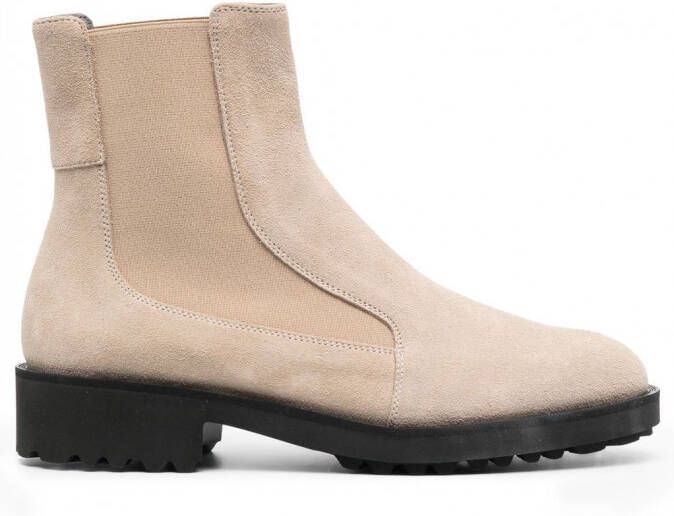 Fabiana Filippi Suède enkellaarzen Beige
