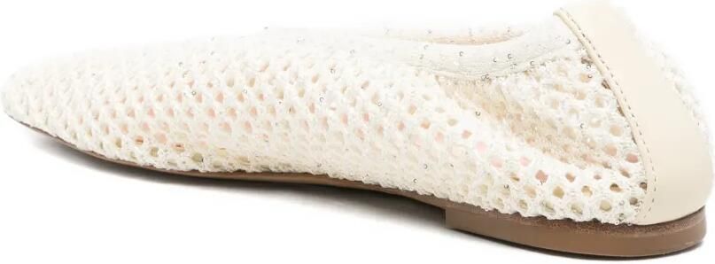 Fabiana Filippi Ballerina's met pailletten Wit