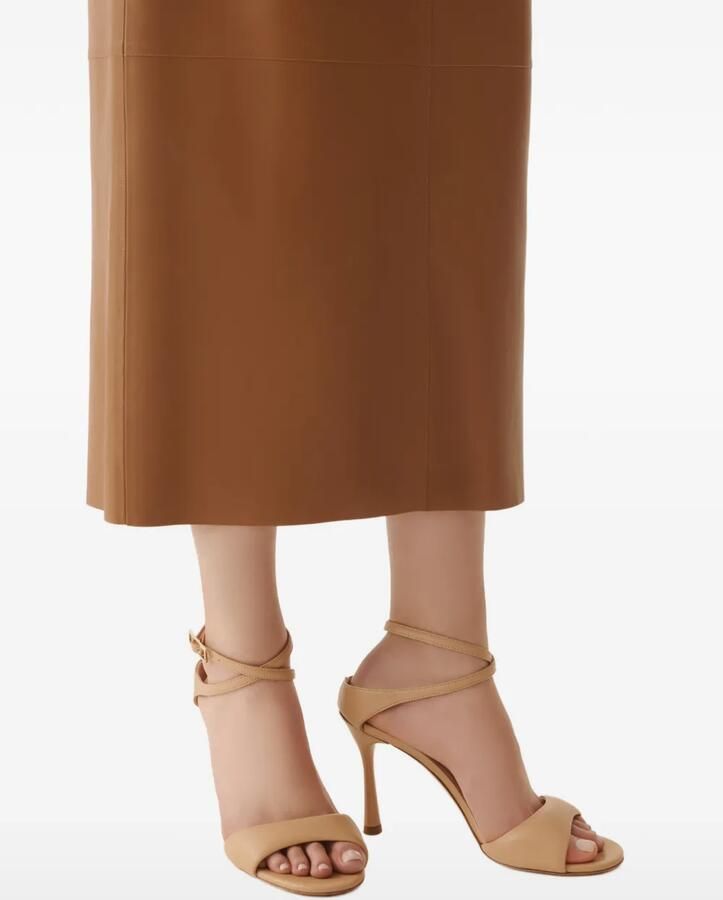 Fabiana Filippi Leren sandalen Beige - Foto 2