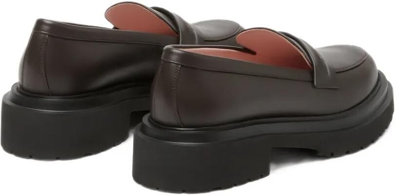 Fabiana Filippi Loafers met chunky zool en monili-ketting Bruin - Foto 4