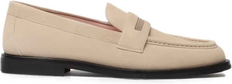 Fabiana Filippi Loafers verfraaid met kralen Beige